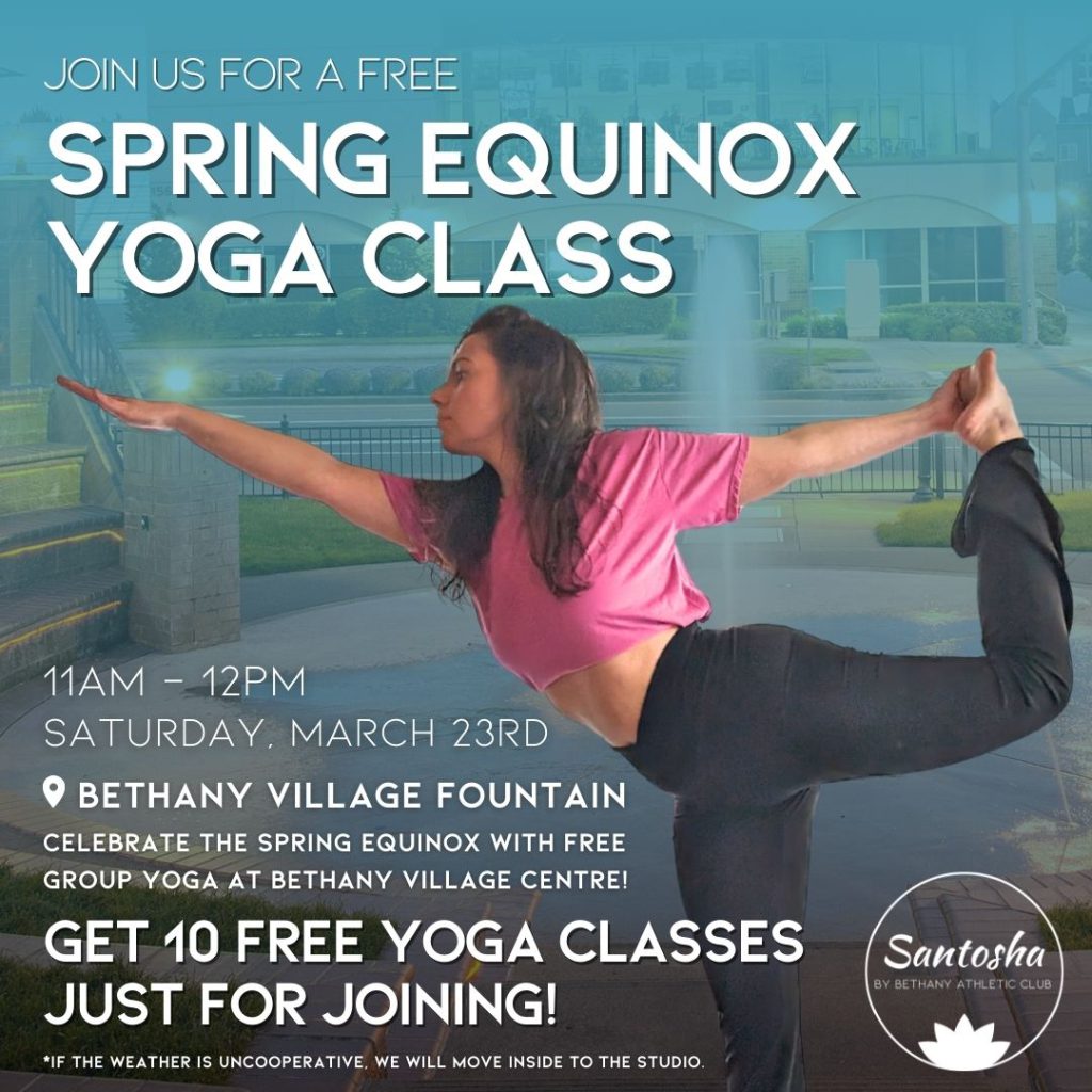 Free Spring Equinox Yoga Class at Santosha Yoga in Portland Oregon