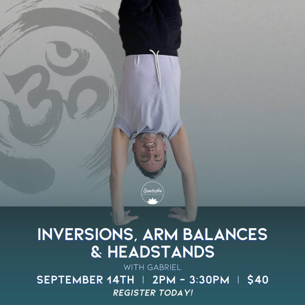 Inversion Yoga Flyer at Santosha Yoga in Portland Oregon